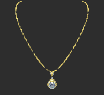 Pendant & Necklace 1 | 3d print model
