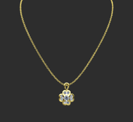 Pendant & Necklace 12 | 3d print model