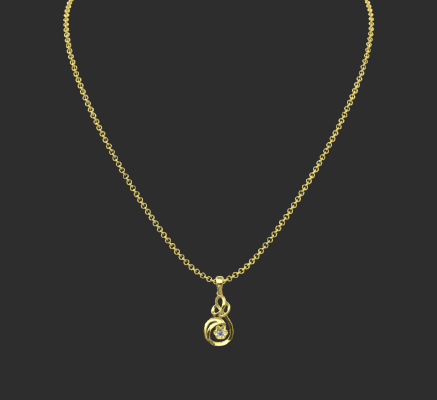 Pendant & Necklace 16 | 3d print model