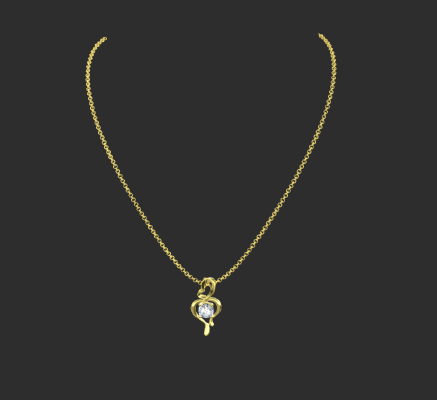 Pendant & Necklace 42 | 3d print model
