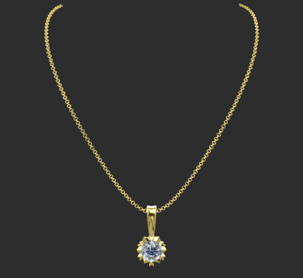 Pendant & Necklace 57 | 3d print model