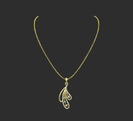 Pendant & Necklace 58 | 3d print model