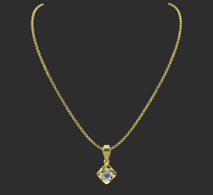 Pendant & Necklace 61 | 3d print model