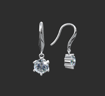 Earrings 72 | 3d print model
