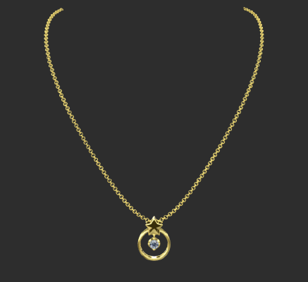 Pendant & Necklace 73 | 3d print model