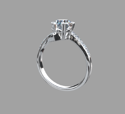 Women rings 76 | 3d print model