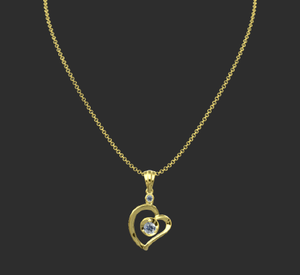 Pendant & Necklace 77 | 3d print model