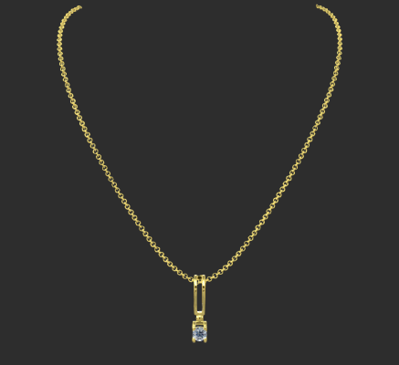 Pendant & Necklace 83 | 3d print model
