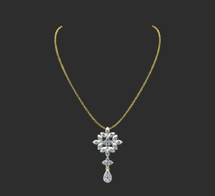 Pendant & Necklace 91 | 3d print model