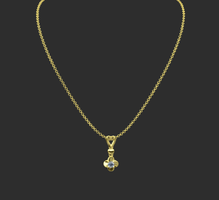 Pendant & Necklace 93 | 3d print model