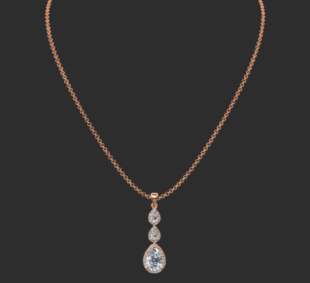 Pendant & Necklace 108 | 3d print model
