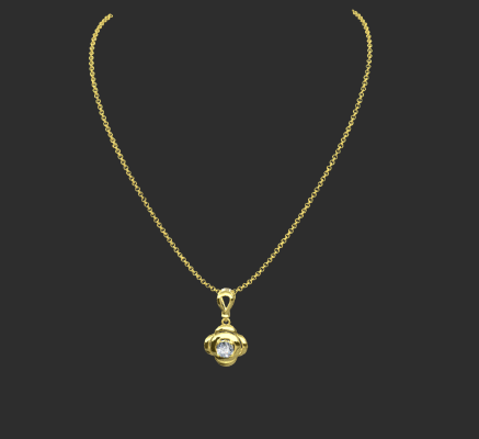Pendant & Necklace 119 | 3d print model