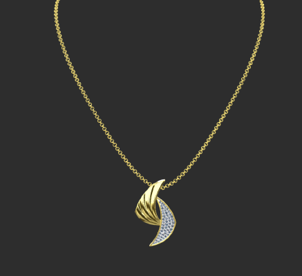 Pendant & Necklace 122 | 3d print model