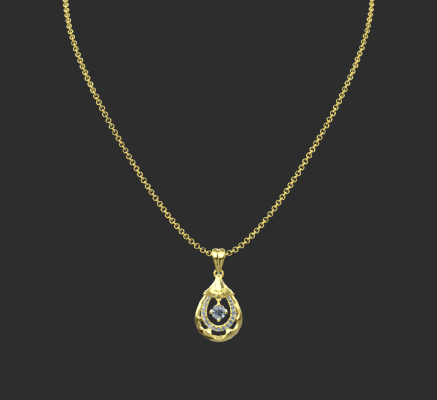 Pendant & Necklace 125 | 3d print model