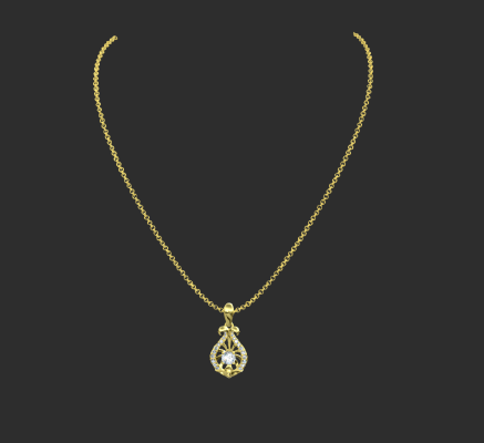 Pendant & Necklace 128 | 3d print model
