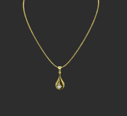 Pendant & Necklace 133 | 3d print model