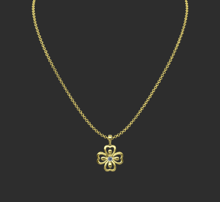 Pendant & Necklace 135 | 3d print model
