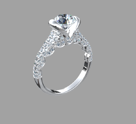 Women rings 143 | 3d print model
