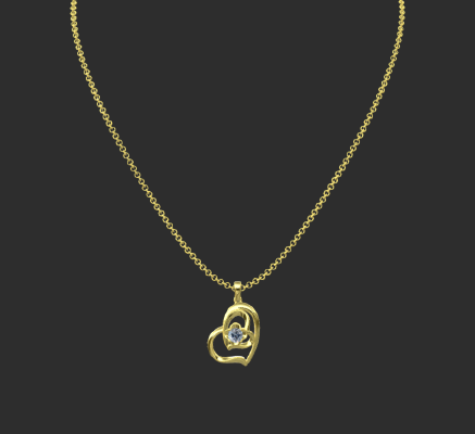 Pendant & Necklace 147 | 3d print model