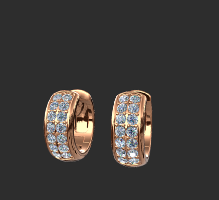 Earrings 150 | 3d print model