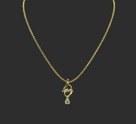 Pendant & Necklace 159 | 3d print model