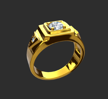 Men rings 165 | 3d print model