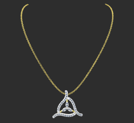 Pendant & Necklace 176 | 3d print model