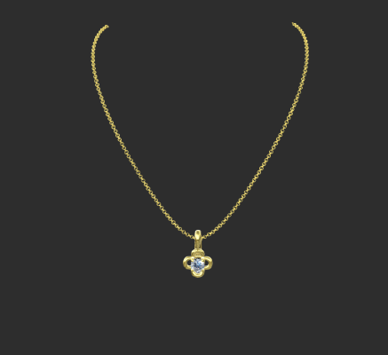 Pendant & Necklace 183 | 3d print model