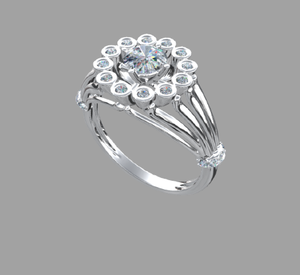 Women rings 208 | 3d print model