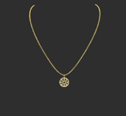 Pendant & Necklace 212 | 3d print model