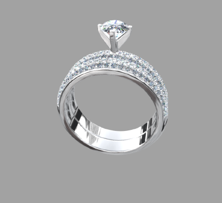 Women rings 222 | 3d print model