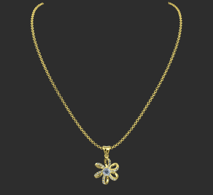 Pendant & Necklace 230 | 3d print model