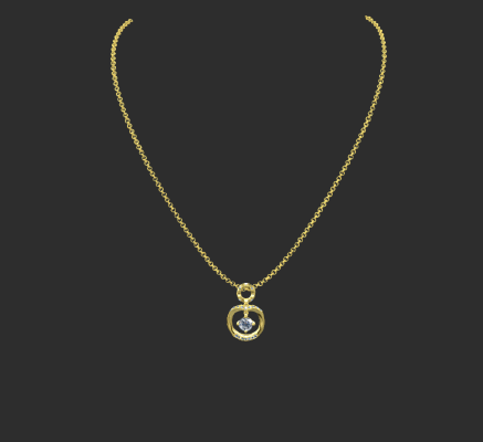 Pendant & Necklace 233 | 3d print model