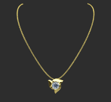 Pendant & Necklace 237 | 3d print model