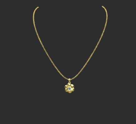 Pendant & Necklace 238 | 3d print model