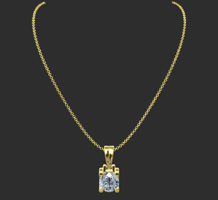 Pendant & Necklace 258 | 3d print model