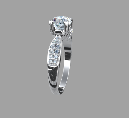 Women rings 261 | 3d print model