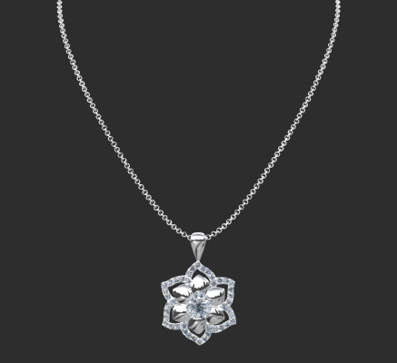 Pendant & Necklace 265 | 3d print model