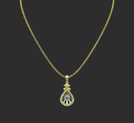 Pendant & Necklace 269 | 3d print model