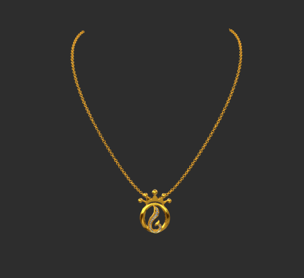 Pendant & Necklace 282 | 3d print model