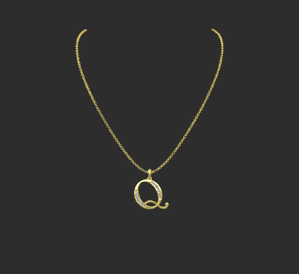 Pendant & Necklace 299 | 3d print model