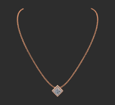 Pendant & Necklace 302 | 3d print model