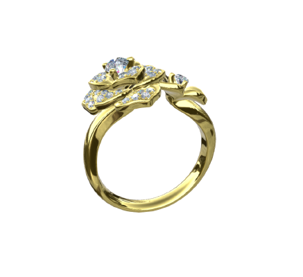 Fashion ring 310 | 3d print model