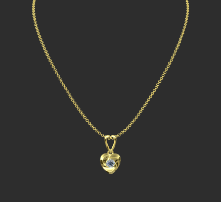 Pendant & Necklace 314 | 3d print model