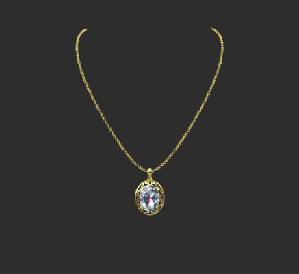 Pendant & Necklace 319 | 3d print model