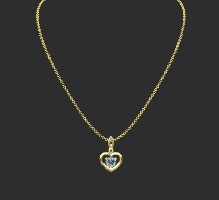 Pendant & Necklace 321 | 3d print model