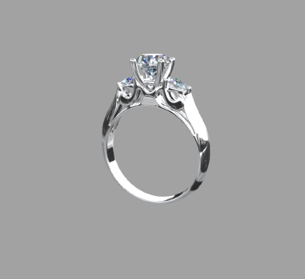 Women rings 336 | 3d print model