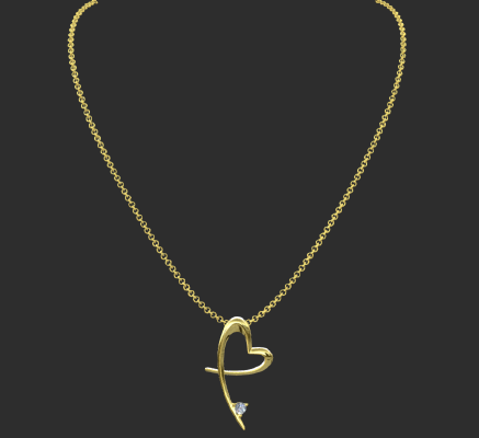 Pendant & Necklace 342 | 3d print model