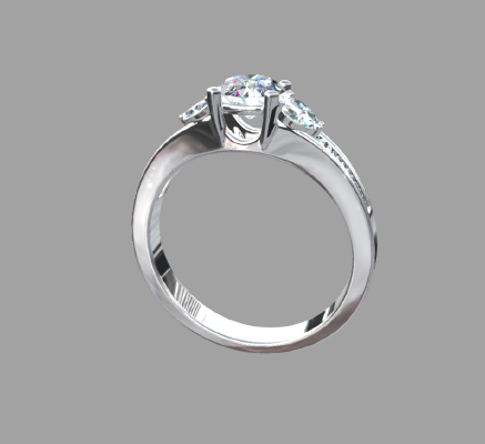 Women rings 347 | 3d print model