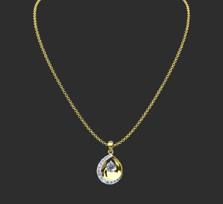 Pendant & Necklace 349 | 3d print model